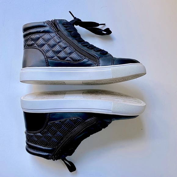 Steve Madden Black Euriah High-Tops - Picture 2 of 5